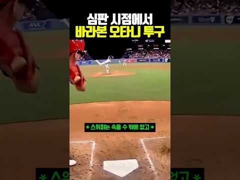 심판 시점에서 바라본 오타니 <strong>투구</strong> #야구