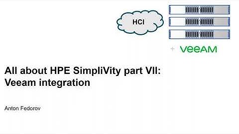 All about HPE Simplivity Part 7: Veeam Integration