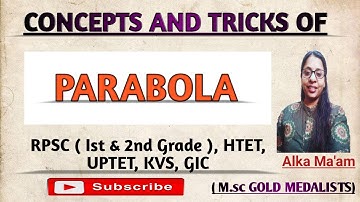 Rpsc 1st and 2nd grade maths online classes || Htet Pgt Maths Classes || Conic Section || Parabola