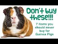 Things You SHOULDN'T BUY Your GUINEA PIGS | DANGEROUS UNSAFE & BAD Items for Piggies | PLEASE WATCH!