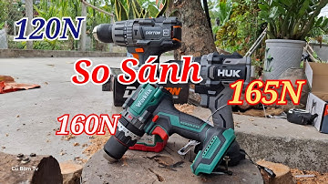 So sánh 3 mẫu khoan 13mm mạnh nhất hiện nay #cubomtv #hukan #dekton #workfix