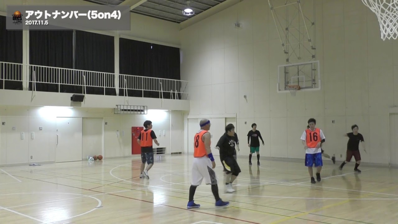 アウトナンバーでオープンを見つける・守る(5on4) 2017.11.5