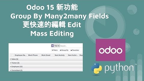 odoo15 介紹 - Group By Many2many Fields 以及更快速的編輯 Edit, Mass Editing