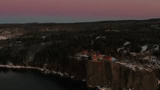 Split Rock Lighthouse Sunrise & Moonset - 03/02/2018