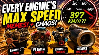 Testing Every Engine's Max Speed in A Desrt Roblox (MEMES + CHAOS 💀)