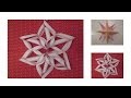 DIY: Schneeflocke &amp; Weihnachtsstern aus Papier | by Isi-Made♥