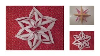 DIY: Schneeflocke &amp; Weihnachtsstern aus Papier | by Isi-Made♥