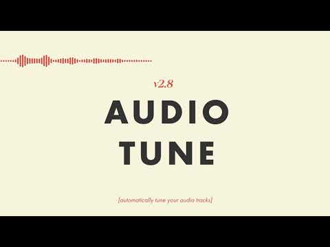 Free Auto Audio Tune tool in the Demo app