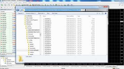 FireAnt Metakit - 006. Thiết lập dữ liệu cho MetaTrader 4