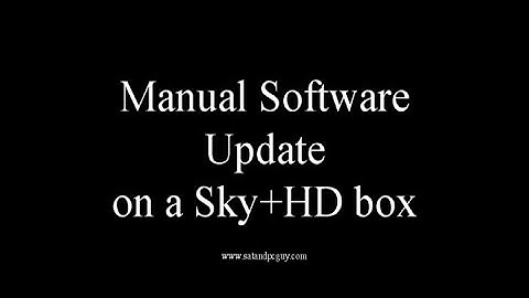 How To Manually Update A Sky box To Latest Software - Fix your Sky digibox - Manual SOFTWARE UPDATE