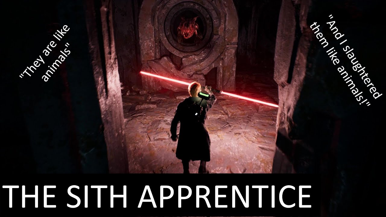 Jedi Fallen Order The Sith Apprentice (Red Lightsaber Mod) YouTube