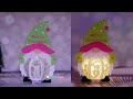 How To Make Green Gnome Lantern - Diy Christmas Gnome Lantern for Home Decoration