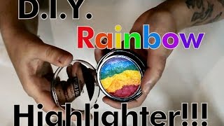 DIY Rainbow Highlighter! Make Your Own Rainbow Highlight!