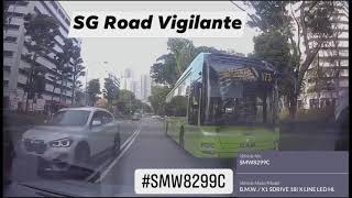 1feb2021 0822hrs Bukit Batok East Ave 4BMW X1 #SMW8299C Crossing double white lines