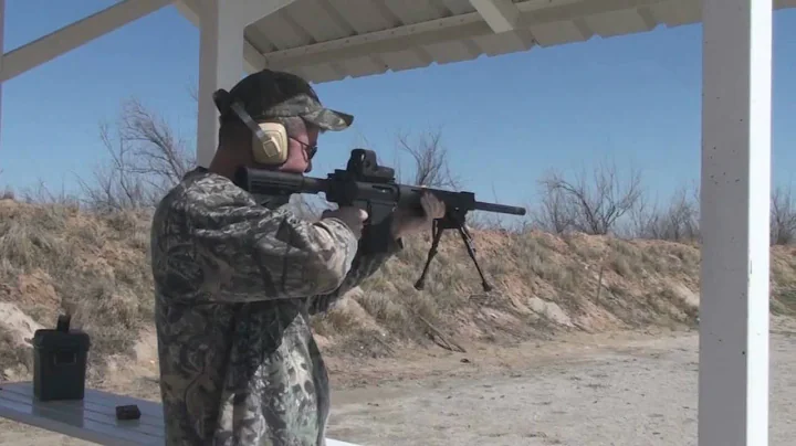 Shawn Thames shooting the LR308
