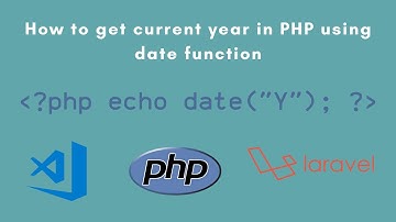 How to get current year in PHP using date function #php #programming #developer