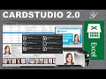 CardStudio 2.0 Usando Excel Base de Datos y PrintStudio de Zebra Technologies para credenciales PVC