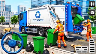 गारबेज ट्रक 3डी गेम 🚛 सिटी क्लीनिंग सिम्युलेटर रियलिस्टिक गेम एंड्रॉइड गेमप्ले 2026 😱🔥 screenshot 4