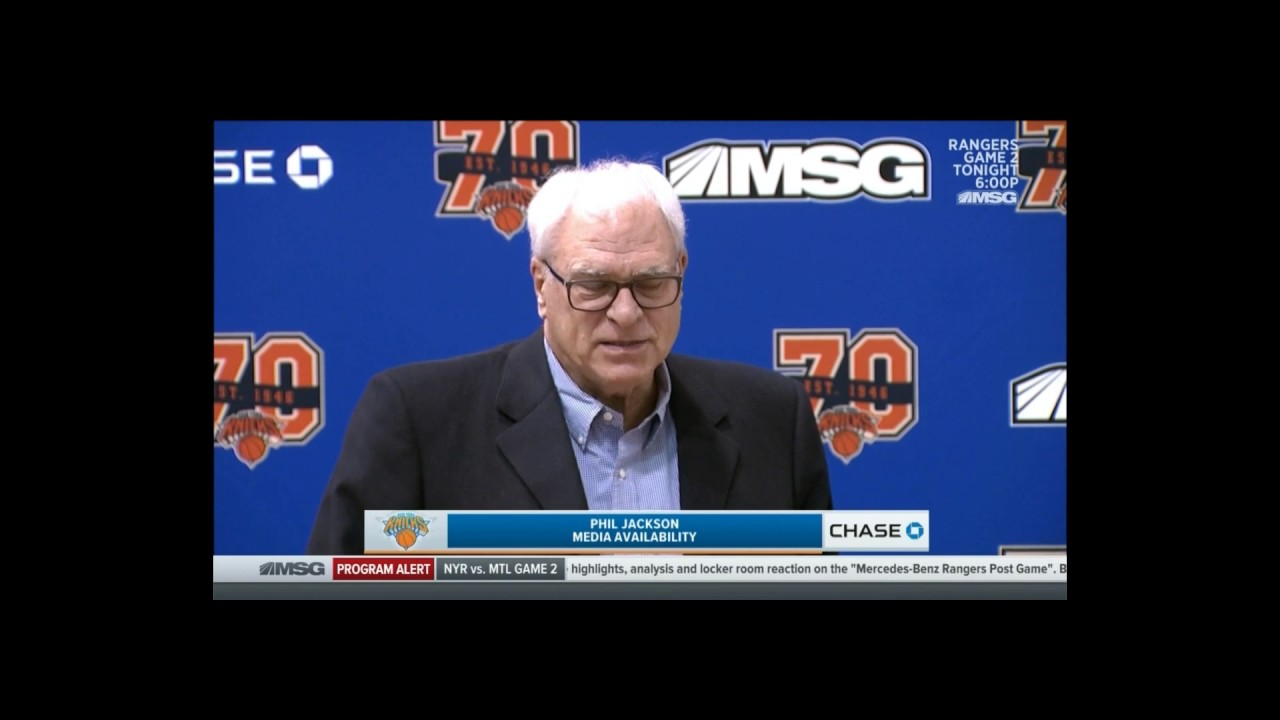 Phil Jackson Knicks Press Conference April 14th 2017