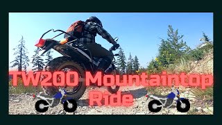 TW200 Ride to the Top of a Mountain #tw200 #yamaha #idaho