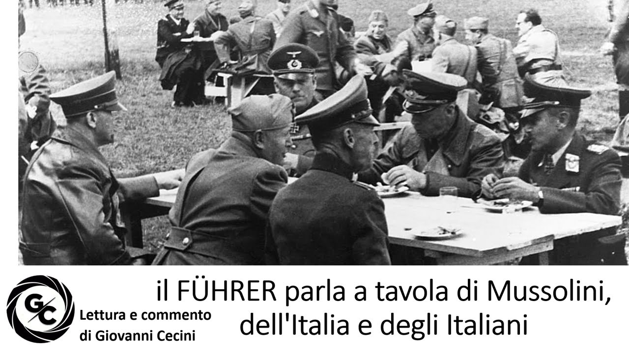 il FÜHRER parla a tavola di Mussolini dell'Italia e degli Italiani (1941-42) a cura di Henry Picker