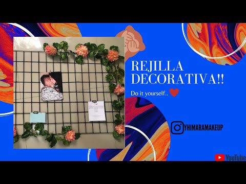 DIY!! Como hacer una rejilla/organizador decorativo! ??