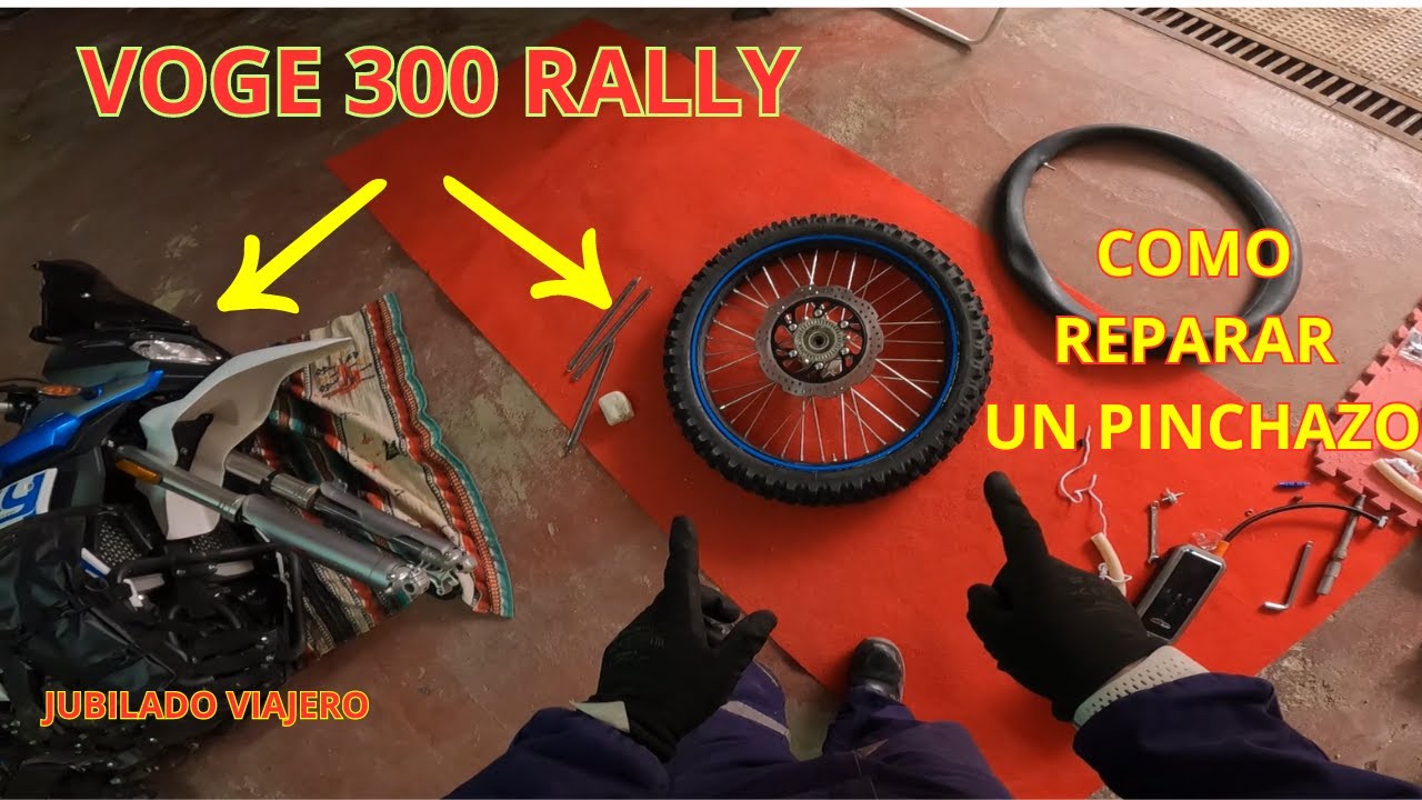 📌¡¡COMO REPARAR UN PINCHAZO!! 😱VOGE 300 RALLY