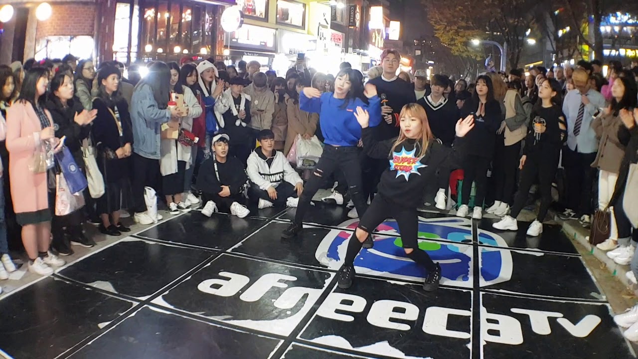 181110 뱅뱅뱅 - 춤추는 곰돌 홍대 버스킹 직캠ㅣBang Bang Bang - AF STARZ Hong-dae busking fancam