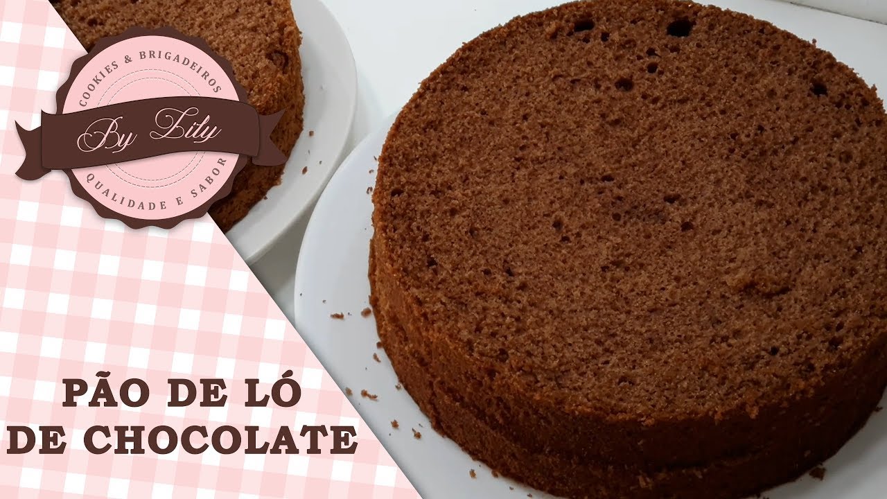 Pao De Lo De Chocolate Profissional Para Bolo De Aniversario Youtube