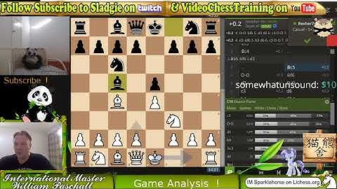 IM Sladgie Subscriber stream w/analysis and All Star Arena !  lichess