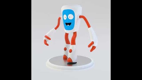 Blender 3d robot walk cycle + cycles render