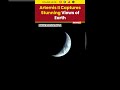 Artemis II astronauts capture stunning crescent Earth view hours after launch #moonmission