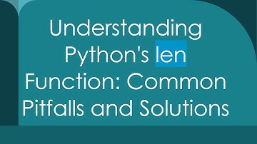 Understanding Python