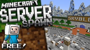 EPIC MINECRAFT SERVER HUB SPAWN! (Free Download!) Server Lobby Spawn