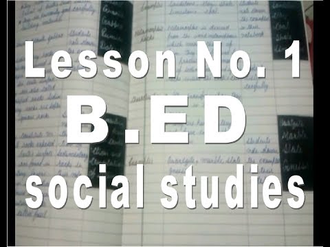 B.ed lesson plan of SST|| b.ed lesson plan in social science || social studies lesson plans