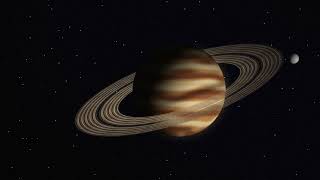 Ringed gas giant planet 4k Visual Loop | Python + Taichi CUDA | 60 FPS
