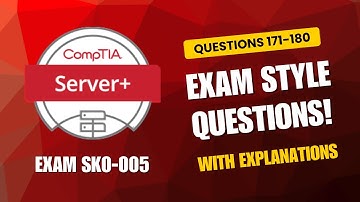 CompTIA Server+ (SK0-005) Exam-Style Practice Questions 2025 | Q171–180 (With Explanations)