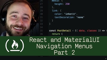 React and MaterialUI Navigation Menus Part 2 (P5D24) - Live Coding with Jesse