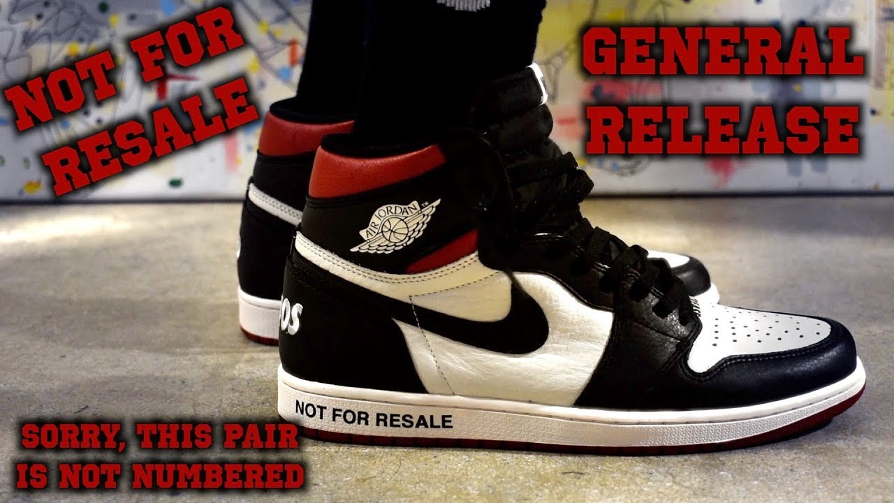 Air Jordan 1 High Retro OG NRG Not for Resale ON FOOT - YouTube