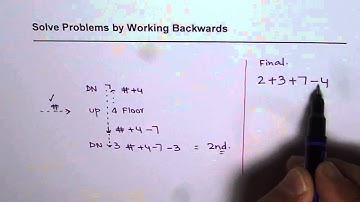 How to Solve Problems Working Backwards