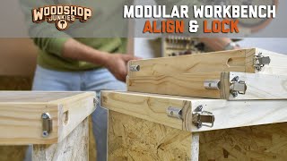 Super Align & Lock Mechanism - Modular Workbench Solution by Woodshop Junkies 72,373 views 1 year ago 16 minutes