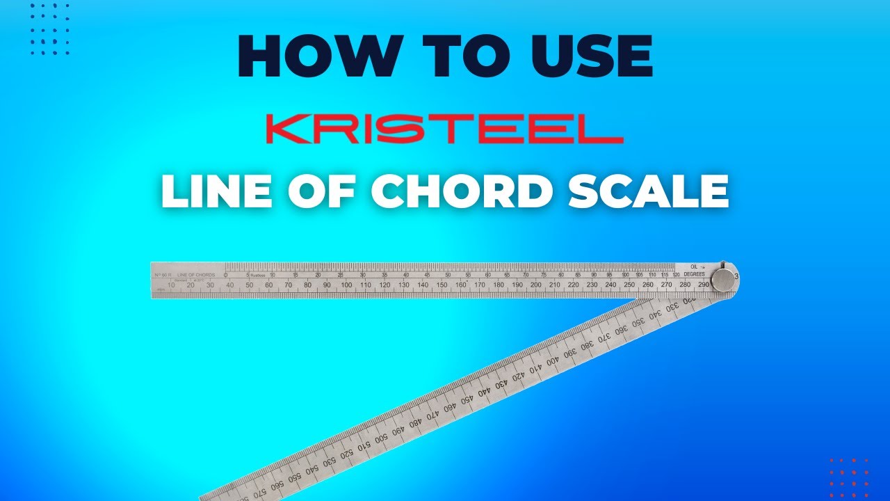 How to use KRISTEEL Line of Chord Scale with Example explained YouTube