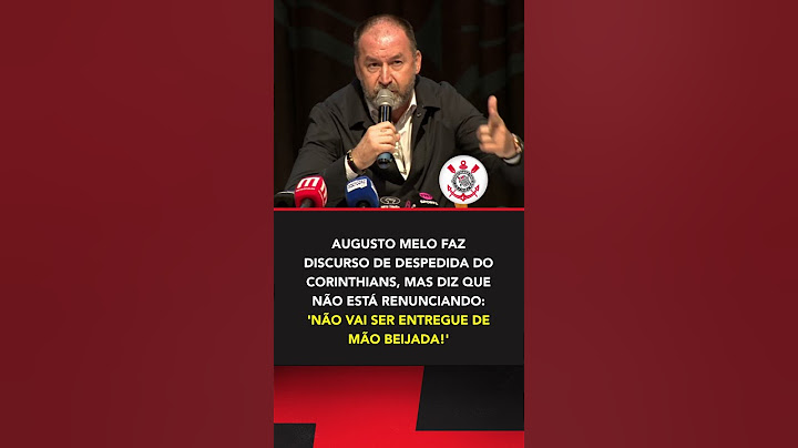 AUGUSTO MELO FAZ DISCURSO DE DESPEDIDA DO CORINTHIANS 😱😱😱 #shorts