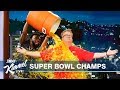 Damien Williams & Eric Stonestreet Celebrate Chiefs Super Bowl Win