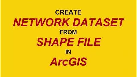 How to make network dataset from road shape file and analysis in ArcGIS