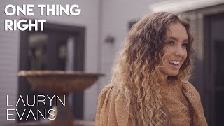 One Thing Right - Marshmello + Kane Brown | Lauryn Evans Cover