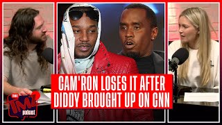 Cam'Ron LOSES IT When Asked About Diddy During CNN Interview | The TMZ Podcast