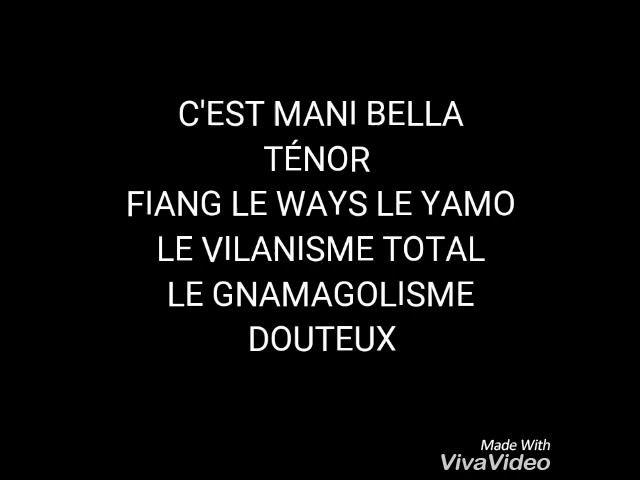 Ténor feat Mani Bella DÉRANGER lyrics by BABY STYLY class=