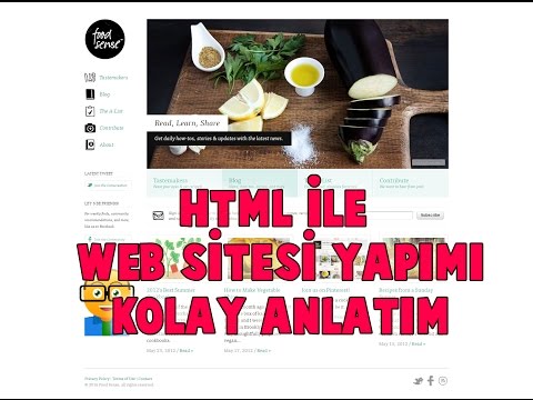 Html Ile Web Sitesi Yapımı Kolay Anlatım - Web Tasarım Dersleri 2