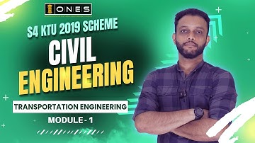 S4 KTU 2019 Scheme QP Solution | CE | TRANSPORTATION ENGINEERING  | CET 206 | MODULE 1 | 2022 | ONES